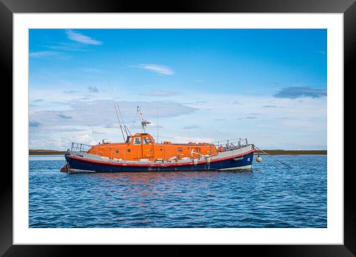 The lifeboat. Framed Mounted Print by Bill Allsopp