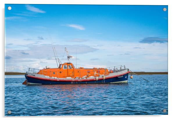 The lifeboat. Acrylic by Bill Allsopp
