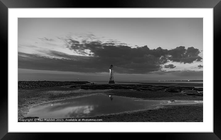 New Brighton Lighthouse Framed Mounted Print by Paul Madden