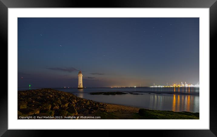 New Brighton Lighthouse Framed Mounted Print by Paul Madden