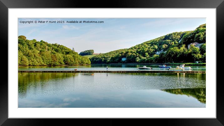 Looe Mill Pool Cornwall Framed Mounted Print by Peter F Hunt