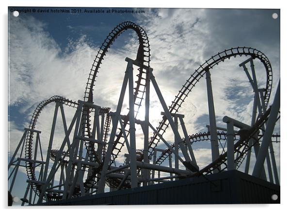 roller coaster Acrylic by david hotchkiss