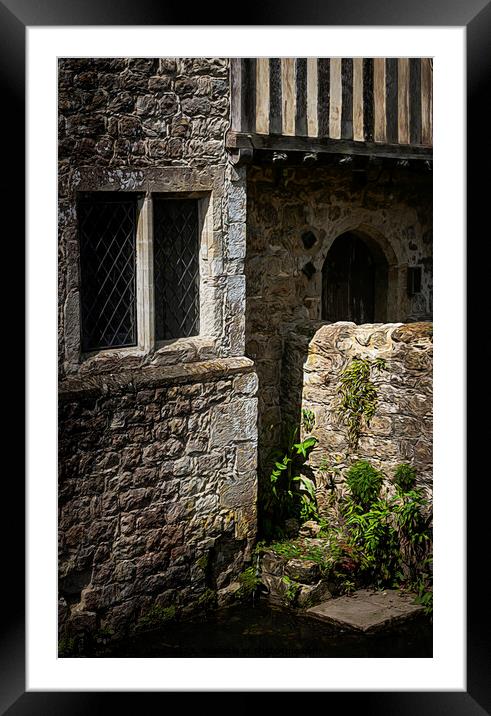 Tudor Window Framed Mounted Print by Tom Lloyd