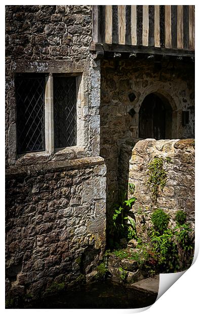Tudor Window Print by Tom Lloyd