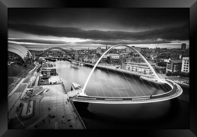 Over the Tyne. Framed Print by Bill Allsopp