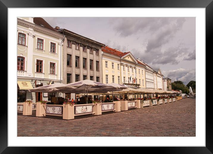 Side of Tartu Square Framed Mounted Print by Sally Wallis