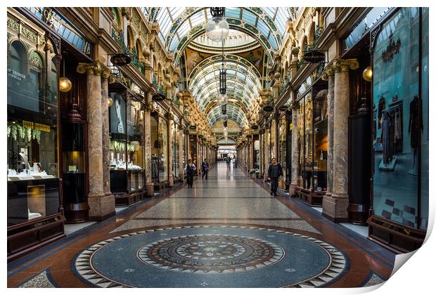 Victoria Quarter, Leeds. Print by Bill Allsopp