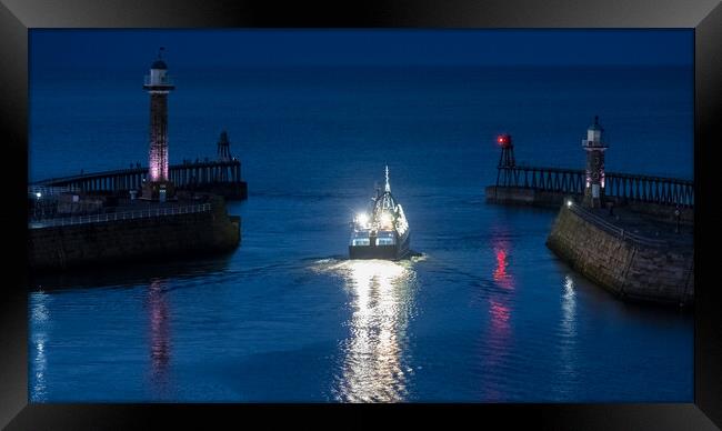 Leaving with the tide. Framed Print by Bill Allsopp