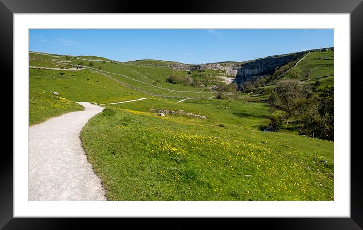 Iconic Malham Cove: Yorkshire Dales Framed Mounted Print by Tim Hill