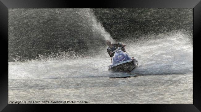 Speed and Spray Framed Print by Ian Lewis