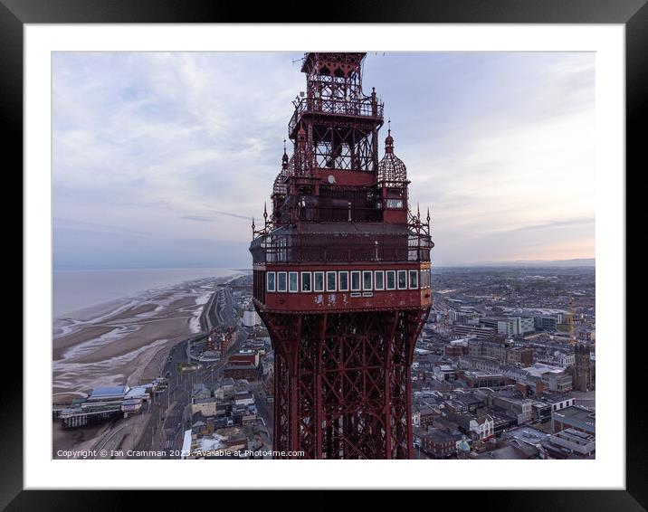Blackpool Tower up close Framed Mounted Print by Ian Cramman