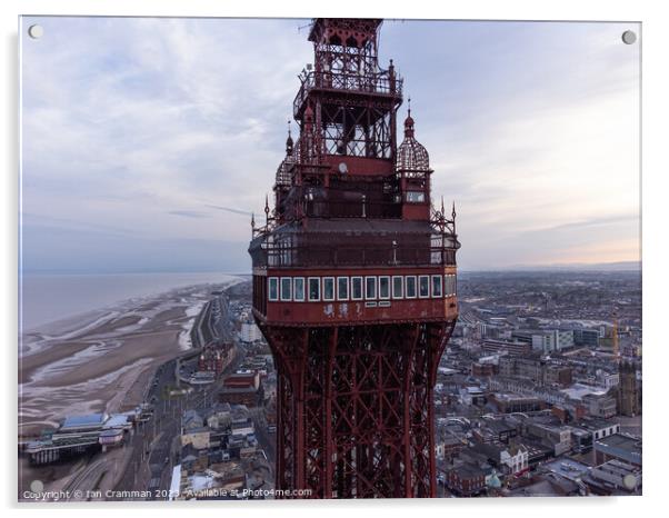 Blackpool Tower up close Acrylic by Ian Cramman