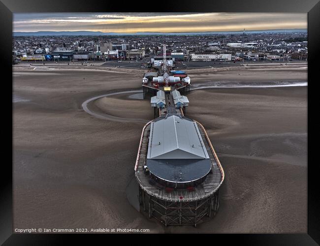 Blackpool Central Pier Framed Print by Ian Cramman