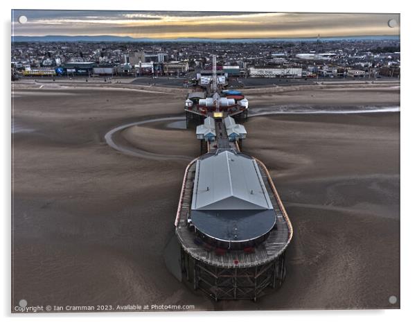 Blackpool Central Pier Acrylic by Ian Cramman