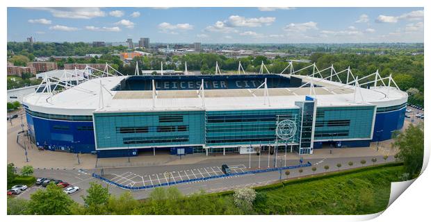 The King Power Stadium Print by Apollo Aerial Photography