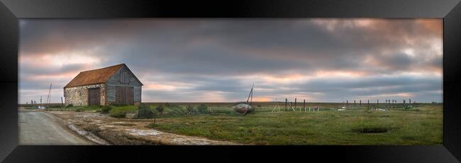 Barn by the creek. Framed Print by Bill Allsopp