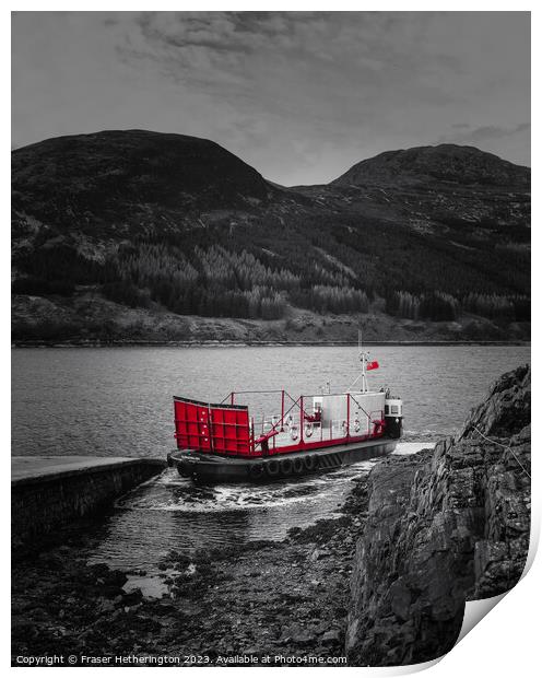 Glenelg-Skye Ferry Print by Fraser Hetherington