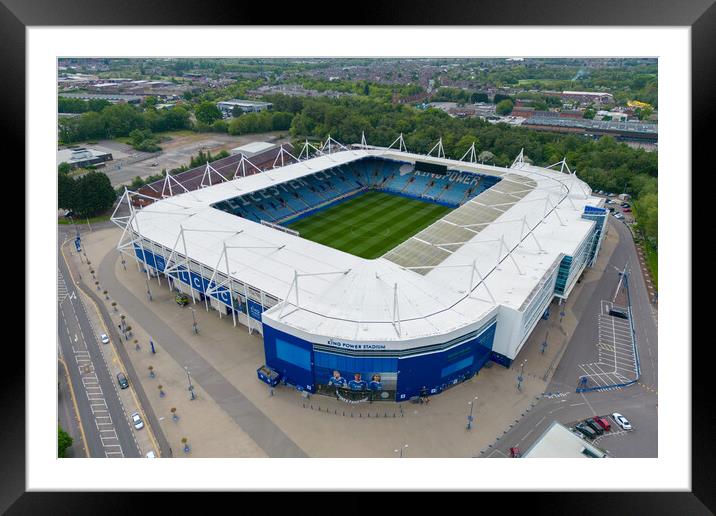 The King Power Stadium Framed Mounted Print by Apollo Aerial Photography