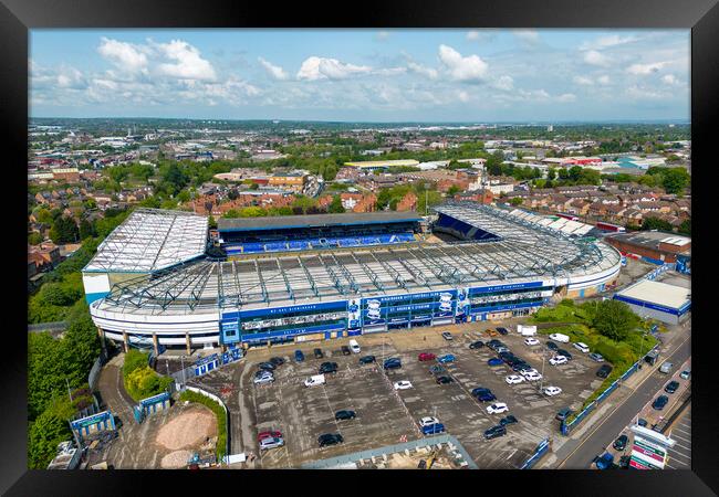 St Andrews Birmingham City FC Framed Print by Apollo Aerial Photography