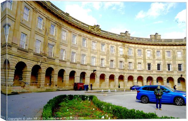 The Majestic Buxton Crescent Hotel Canvas Print by john hill
