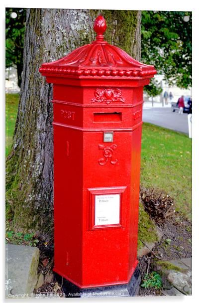 Vintage Post Box in Buxton Acrylic by john hill