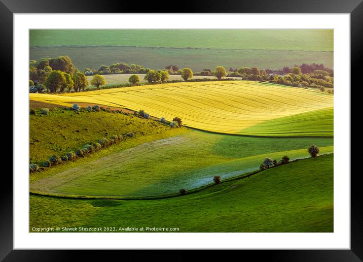 Rural Sussex Framed Mounted Print by Slawek Staszczuk