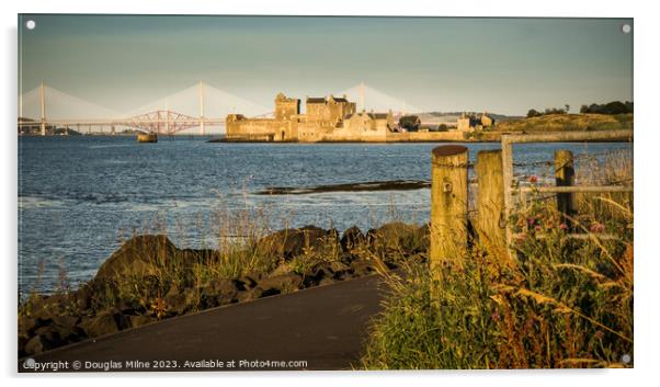 Blackness Castle, West Lothian Acrylic by Douglas Milne