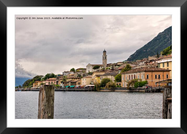 Limone, Lake Garda Framed Mounted Print by Jim Jones