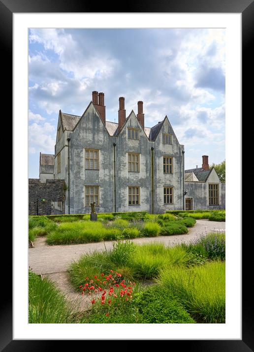 St Fagans Castle Gardens Framed Mounted Print by Richard Downs