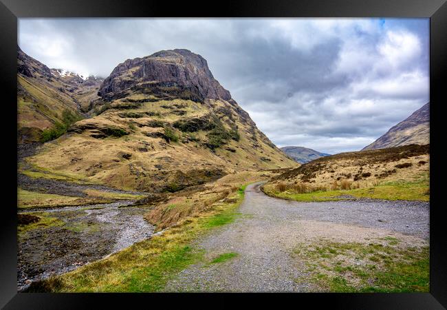 Conquering the Peaks of Glencoe's Three Sisters Framed Print by Steve Smith