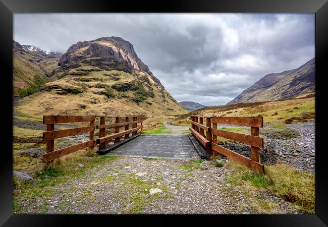 Conquering the Peaks of Glencoe's Three Sisters Framed Print by Steve Smith