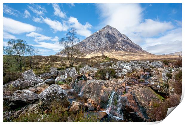 Capturing the Beauty of Scotland's Buachaille Etive Mor Print by Steve Smith