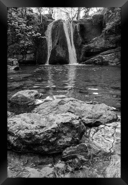 Janet's Foss Black and White Framed Print by Tim Hill