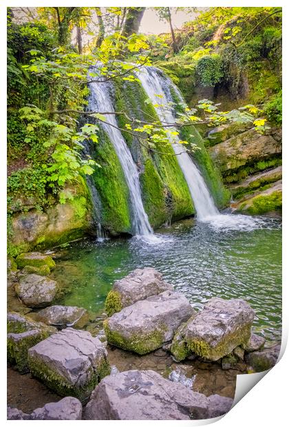 Janet's Foss: Springtime in Malham Print by Tim Hill