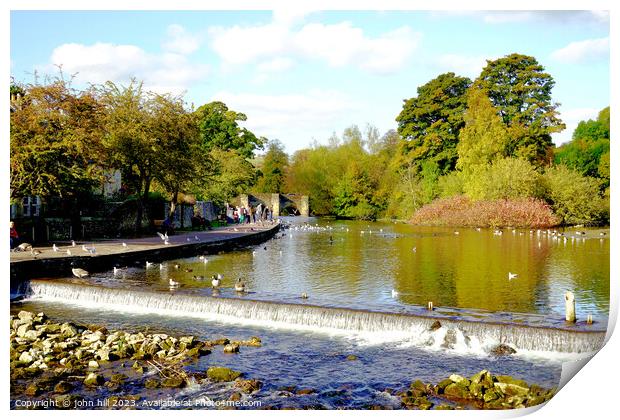 Majestic View of River Wye Print by john hill