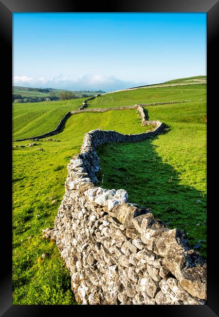Dry Stone Walls: Malham Yorkshire Dales Framed Print by Tim Hill