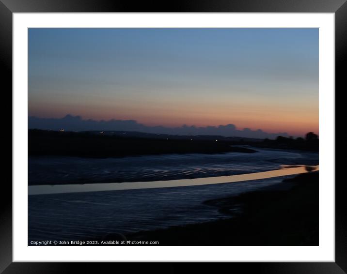 Benfleet Sunset Framed Mounted Print by John Bridge