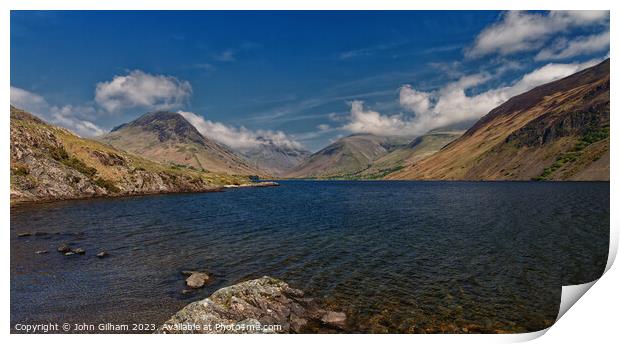 Wastwater - The Lake District Cumbria Print by John Gilham