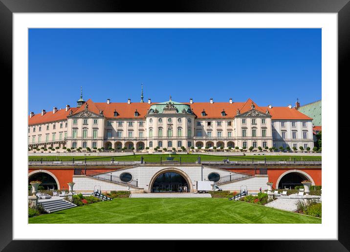 Royal Castle And Garden In Warsaw Framed Mounted Print by Artur Bogacki