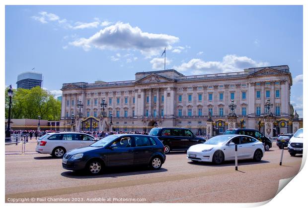 The Royal Residence Reigns Print by Paul Chambers