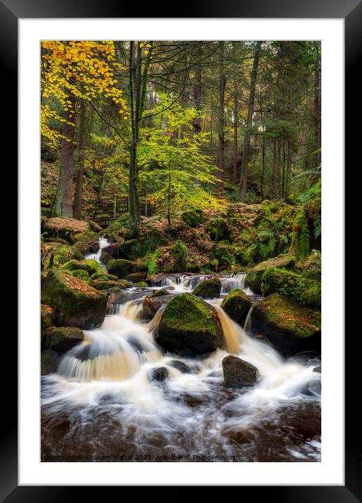 Yorkshire Waterfall  Framed Mounted Print by Graham Morris
