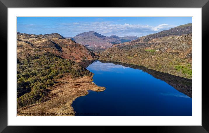 Llyn Dinas Framed Mounted Print by Graham Morris