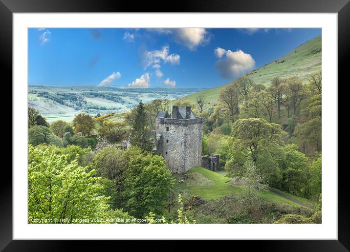 Castle Campbell Medieval Castle in Dollar Scotland Framed Mounted Print by Holly Burgess