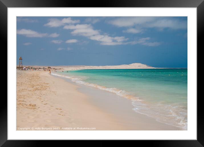 Unspoiled African Paradise: Boa Vista Revealed Framed Mounted Print by Holly Burgess