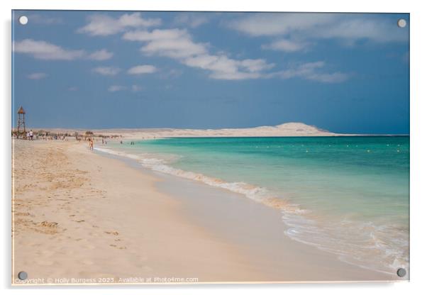 Unspoiled African Paradise: Boa Vista Revealed Acrylic by Holly Burgess