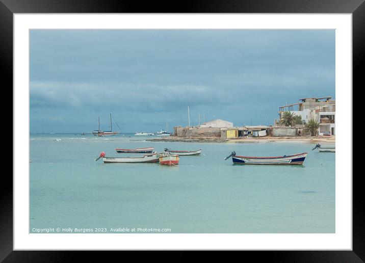 Boa Vista,  a island of Africa coast  Framed Mounted Print by Holly Burgess