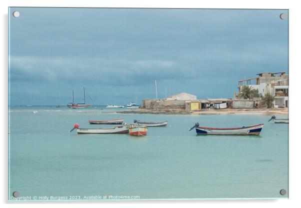 Boa Vista,  a island of Africa coast  Acrylic by Holly Burgess