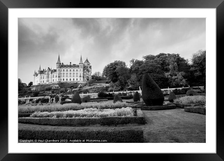 Majestic Dunrobin Castle overlooking Moray Firth Framed Mounted Print by Paul Chambers