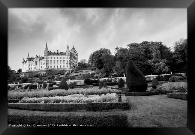 Majestic Dunrobin Castle overlooking Moray Firth Framed Print by Paul Chambers