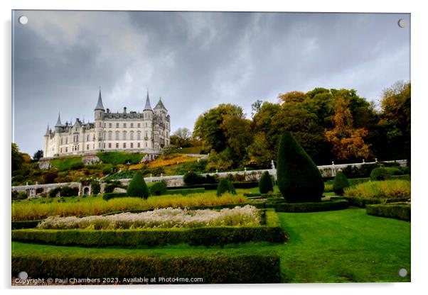 Majestic Dunrobin Castle Acrylic by Paul Chambers